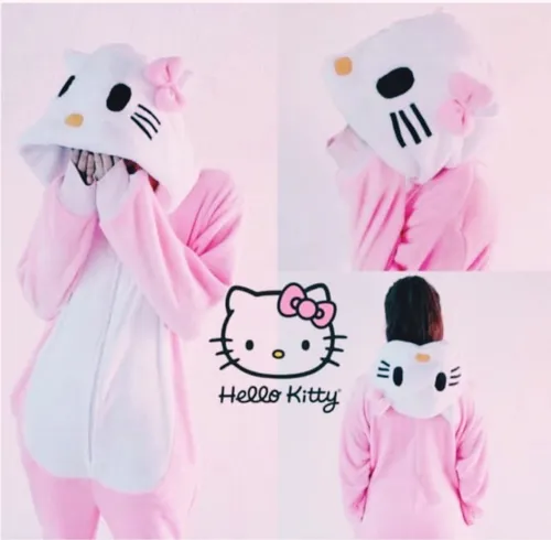 Disfraz de Hello Kitty para adulto, talla S, Rosado