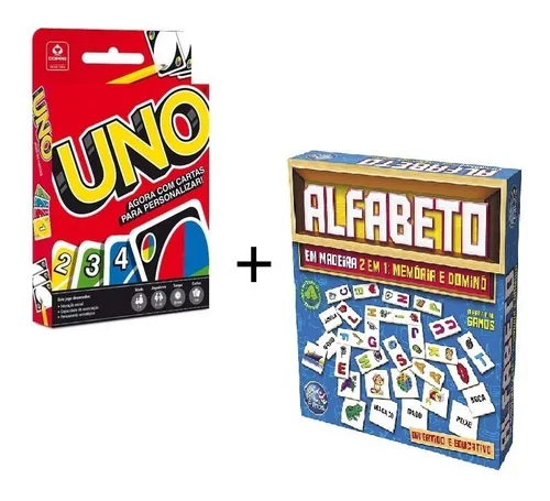 Jogo Educativo Alfabeto 2 Em 1 Memoria Domino Madeira 6 Anos