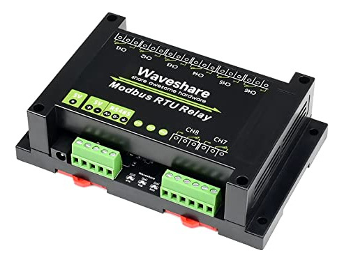 Módulo De Relé Modbus Rtu 8-ch Con Rs485, Protección De