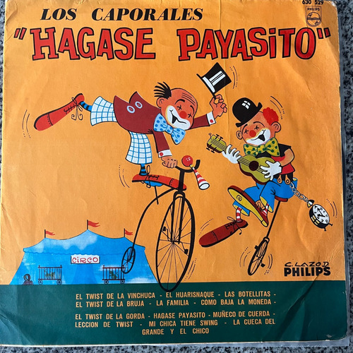 Vinilo Hágase Payasito Los Caporales Che Discos