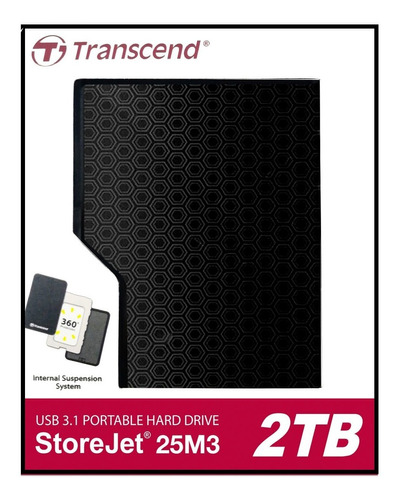 Disco Duro Portable Transcend Storejet 25a3 2tb