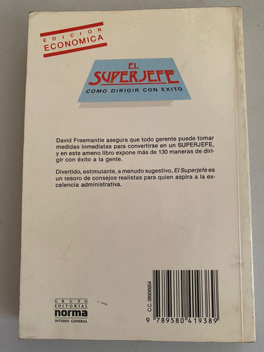 El Super Jefe. Cómo Dirigir Con Éxito. David Freemantle (Usado)