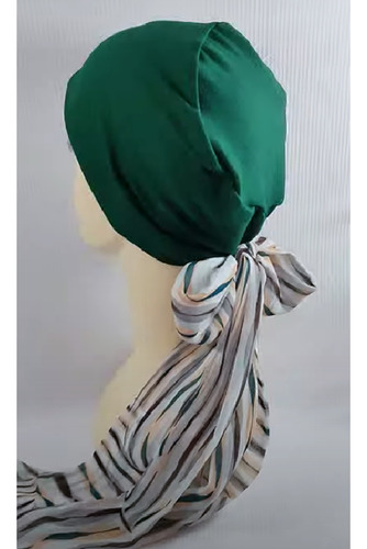 Turbante Oncológico Mujer Gorro Quimio Colitas Ajustables