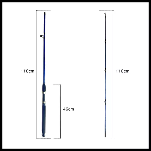 Caña Pescar Hueca 2 Tramos 2.40mts Pesca Variada Rio