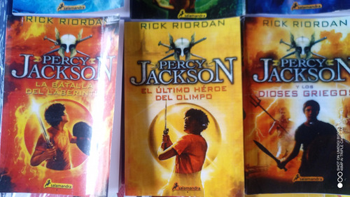 Saga Percy Jackson. Rick Riordan. 6 Libros FĂsicos Nuevos