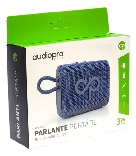 Parlante Bt Audiopro 3w Inalámbrico Ap02093 Azul / Tcenter
