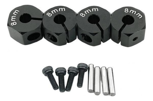 5 Paquete De 2-6 4x Rc Hex Wheel Hubs Drive Adaptador Multi