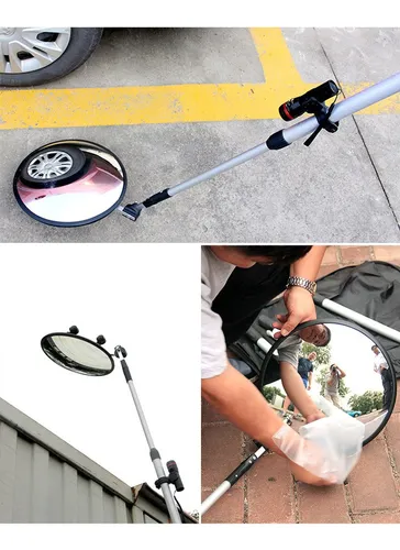 Baston Inspección Vehicular 30 X 270 Cm Acrilico Linterna