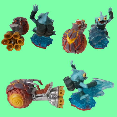 Skylanders Trap Team Tidal Y Burn Cycle Super Chargers Lote