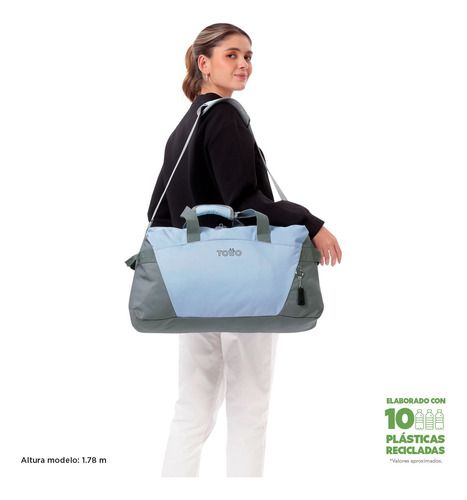 Totto Maleta Deportiva - Bolsa De Viaje | Active Pro M Azul Acero Lisa