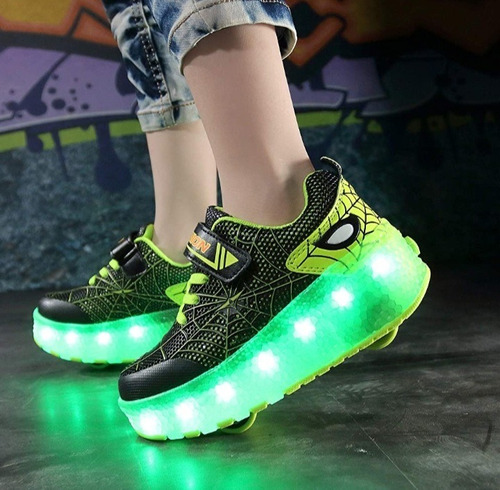 Zapatos Con Ruedas Y Luces Recargable