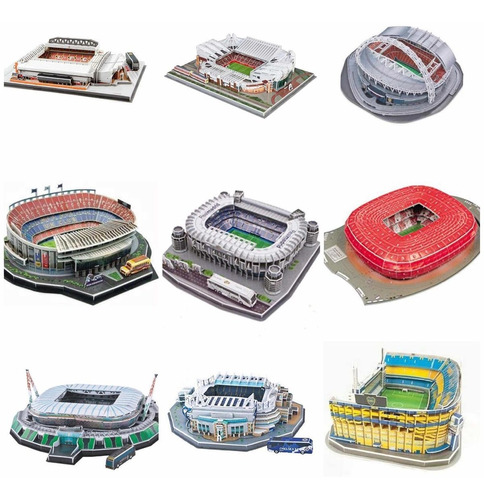 Coleccion Estadios Del Mundo 3d (18 Referencias Distintas)