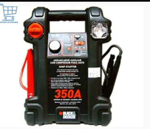 Arrancador De Batería 350 Amp Más Compresor Black Decker 