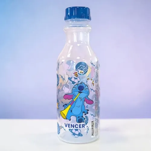 Garrafa Stitch Futebol 500ml Disney Plasútil | MercadoLivre