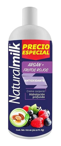 Naturalmilk Crema Humectante Corporal Arganfrutosrojos 950ml