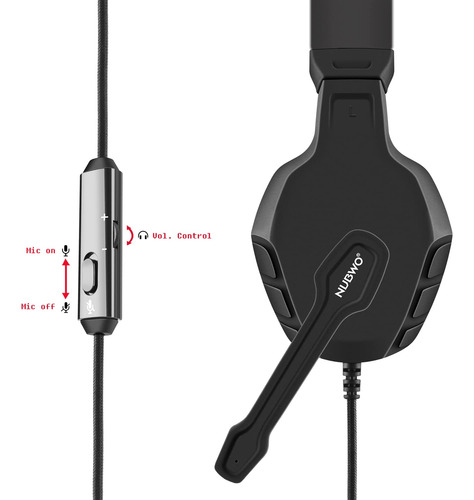 Auriculares Gaming 3.5mm Para Pc Ps4 Ps5 Xbox Mac Switch Neg