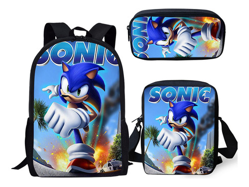 . Set De Tres Piezas De Personalización Gráfica Hedgehog