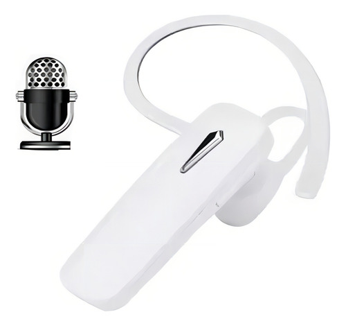 Mini Fone Ouvido Bluetooth Uber Taxi Motorista Motoboy Sim fio TWS M16-3 Branco