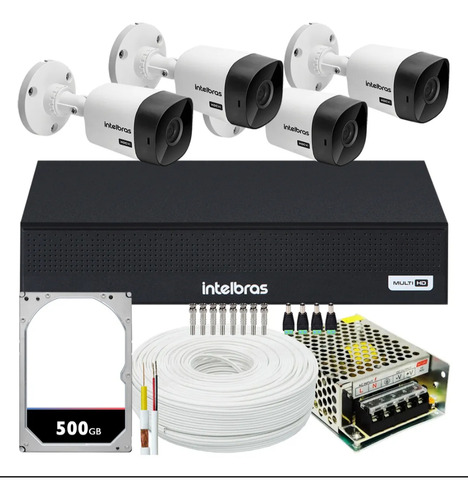 Kit 4 Câmeras Instaladas