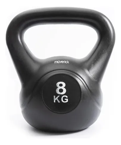 Pesa Rusa Maverick Kettlebell 8kg. Mancuerna Funcional Color Negro