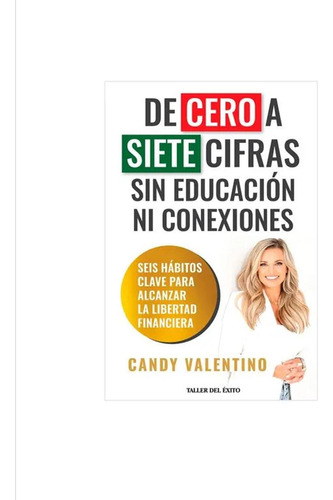 De Cero A Siete Cifras Sin Educación Ni Conexiones, De Candy Valentino. Editorial Taller Del Exito, Tapa Blanda, Edición 1 En Español, 2024