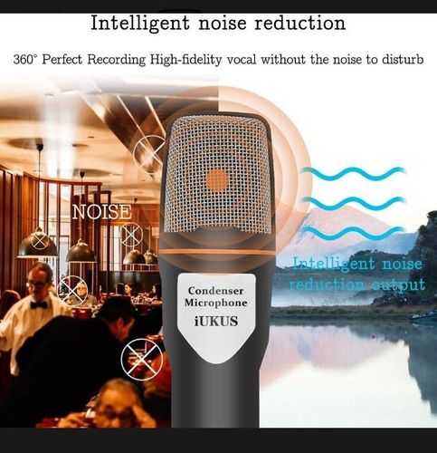 Imagen 6 de 7 de Micrófono Para Pc Y Celulares Condensador Profesional