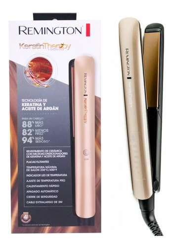 Plancha De Pelo Pro Remington Original Keratina Argan S8599