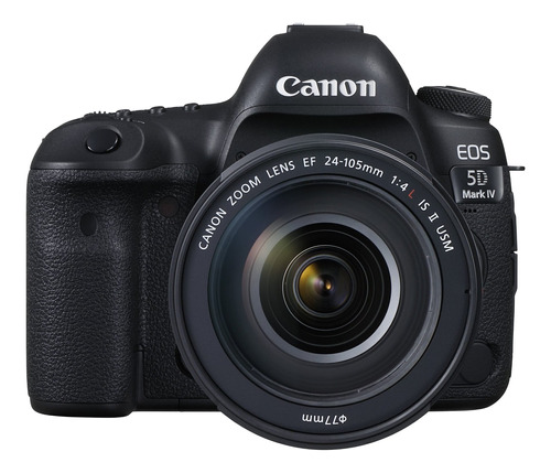  Canon EOS Kit 5D Mark IV + lente 24-105mm IS II USM DSLR color  negro 