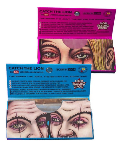 Combo X 2 Unidades Papelillos Celulosa Lion Rolling Circus