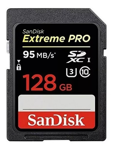 Tarjeta De Memoria Sd Sandisk Extreme Pro 128gb 4k U3