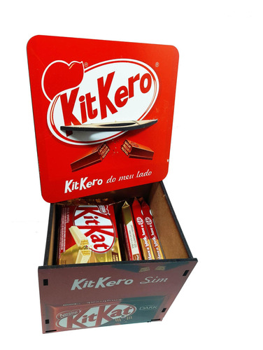 Caixa Explosão De Chocolates Kit Kat Com 10 Unidades