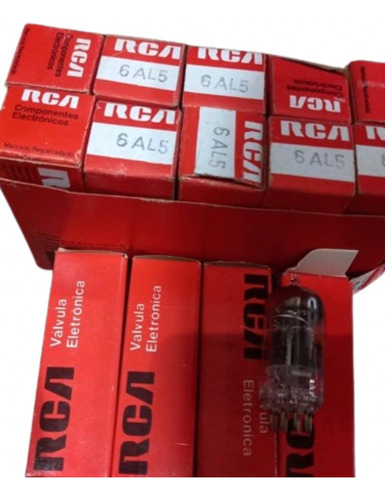 Válvula Eletrônica Rca 6al5 -pack Com 5 Unidades