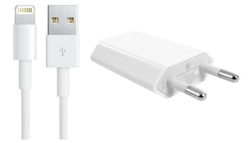 Imagen 2 de 2 de Cargador + Cable Apple Original iPhone 5 6 7 8 X Xs Xr