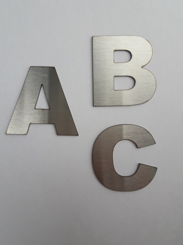 Letras Acero Inoxidable 8 Cm Frente Casa