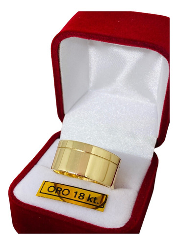 Anillo Alianza Ancha 12gr Oro 18k Rojo Garantía Certificado