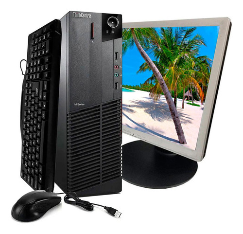 Cpu Lenovo Thinkcentre Core I3 4ªg 4gb 160gb + Monitor 17