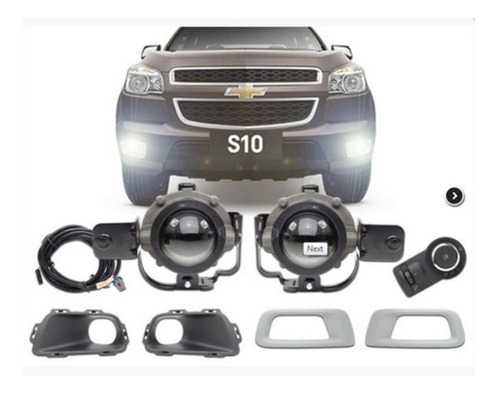 Faros Auxiliares Chevrolet 100% S10 12/16 Kit Completo