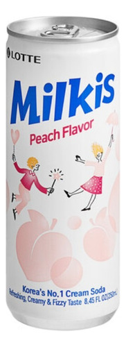 Soda Sabor Durazno Milkis Peach X 250 Ml Bebida Coreana