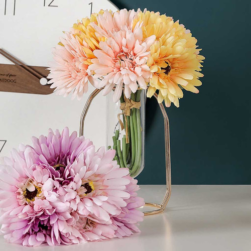 Ramo De Boda De Gerbera Con Flores Falsas De Seda Artificial