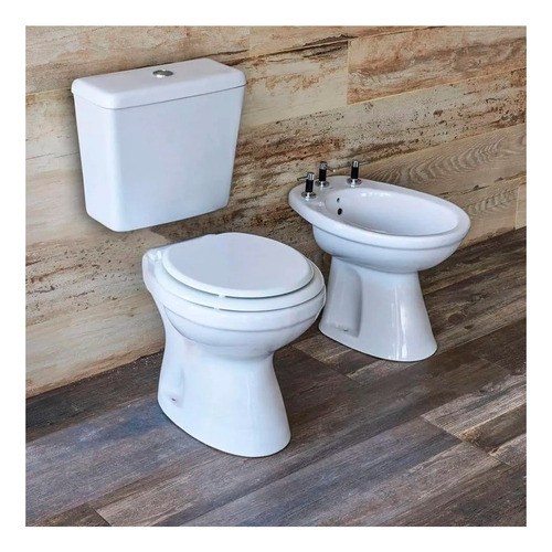 Imagen 2 de 10 de Sanitarios 5 Piezas Inodoro Mochila Bidet Capea + Envio