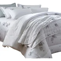 Comprar Edredom Queen Kacyumara Vida Bela 200 Fios Avy Branco - 4053