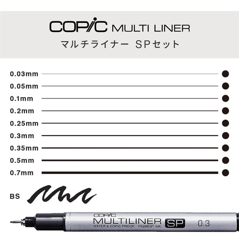 Copic Multiliner Sp 10a Juego De Rotuladores Con Repuestos
