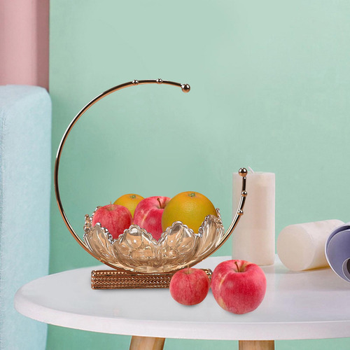 Tazón De Fuente De Frutas Decorativo De Vidrio, Centros De