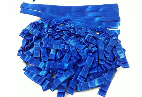 50 Laços Duplo Em Cetim Nº3 Com Fita 22cm