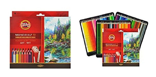 24 lápices De Colores Koh-i-noor Mondeluz Set De Dibujo.