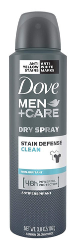 Dove Men+care Stain Defense Dry Spray Antitranspirante Deso.