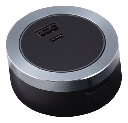 Adaptador Tipo C Socket Track Usb Y Adaptador De Riel Eléctr