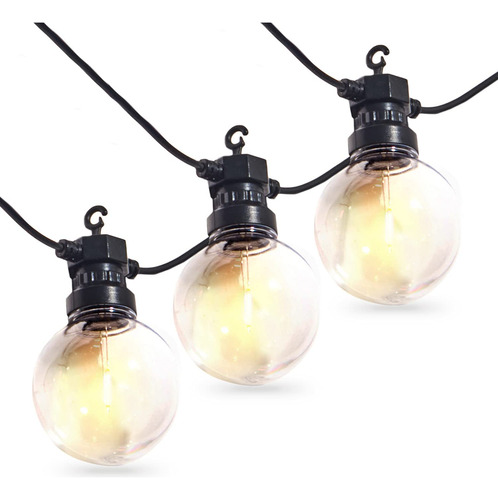 Lamplust Guirnalda Luz Led Edison Globo Transparente 40 Pie