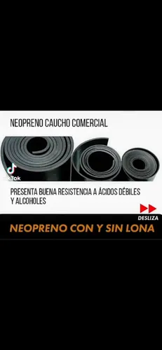 Neopreno Sbr Nbr Negro Y Rojo