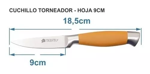 Set Cuchillo Cocina Asado Acero Inoxidable Taco Magnetico X5